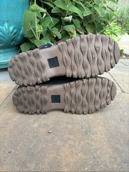 J. Crew Black Duck Boots with Red & Blue Plaid Cuff - Picture 11 of 13